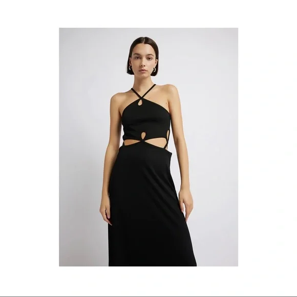 Christopher Esber Looped Cutaway Sleeveless Dress